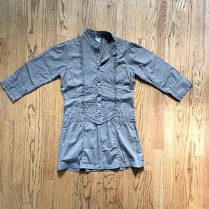 Cotton Express Ruffle Shirt, size M